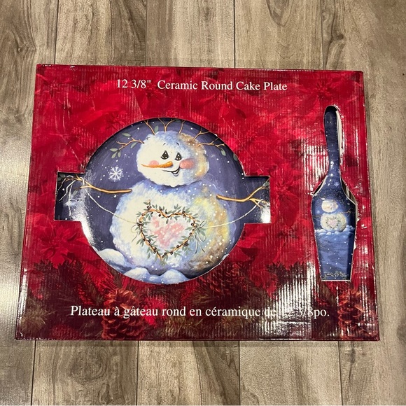 vintage cake plate and server - Picture 2 of 6